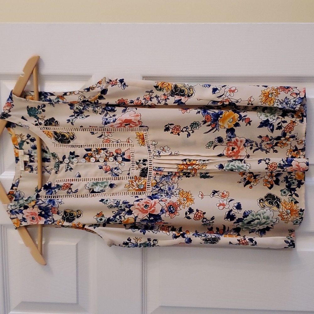 Anthropologie Meadow Rue sleeveless blouse, Size XS, multicolored